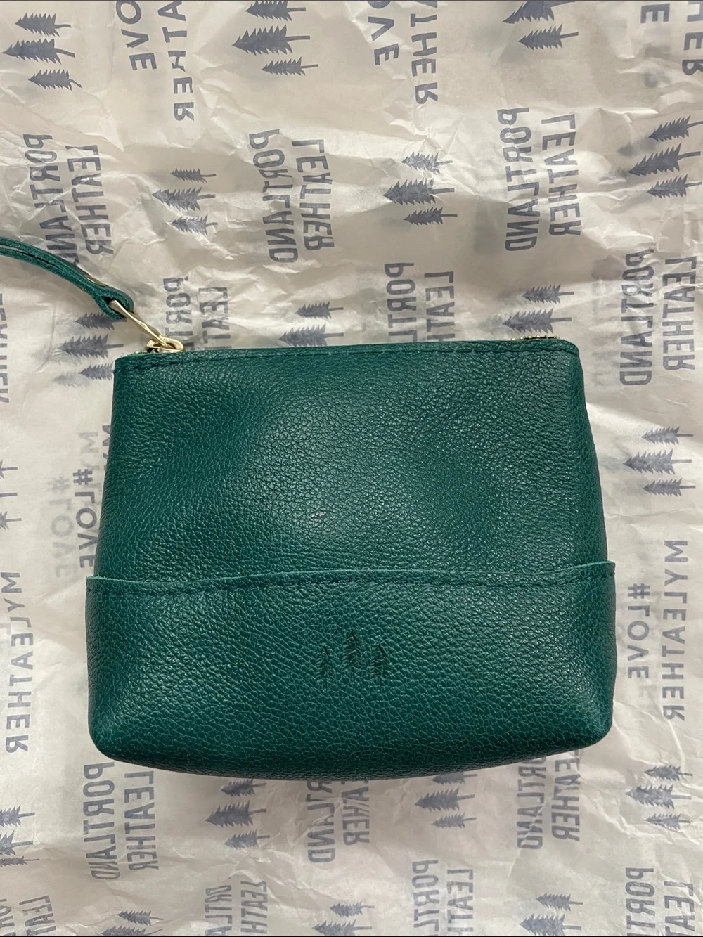 Portland Leather Chelsea Pouch-Sea Glass